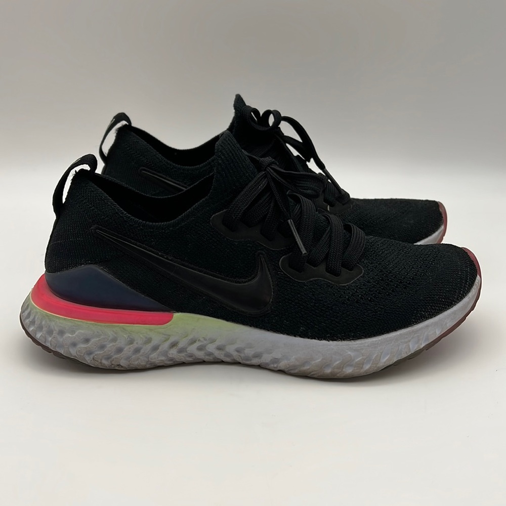 Nike Epic React Flyknit 2 GS Black Size 4.5Y